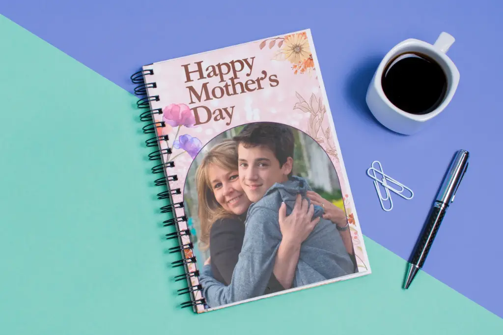 Prsthaa Customized A5 Notebook, Hard Cover, 150 Pages, 95 Gsm Paper, Best for Mother's Day, & Birthday Gift