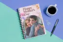 Prsthaa Customized A5 Notebook, Hard Cover, 150 Pages, 95 Gsm Paper, Best for Mother's Day, & Birthday Gift
