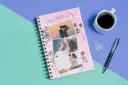 Prsthaa Customised A5 Notebook, Hard Cover, easy to carry, 150 pages, 95 Gsm Paper, Best for Mother's Day, Birthday Gifting