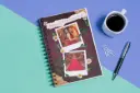 Prsthaa Customized A5 Notebook Diary , Hard Cover, 150 Page, 95 Gsm Paper, Best for Birthday Gifting, 2 photo template