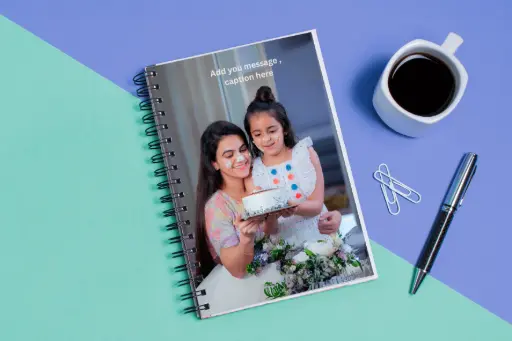 Prsthaa A5, Customized Notebook Diary, 95 GSM Paper, Birthday gift, couple's gift, Anniversary Gift, Retirement gift, Corporate gift